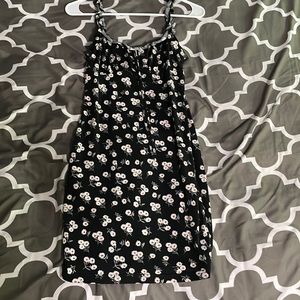black floral dress